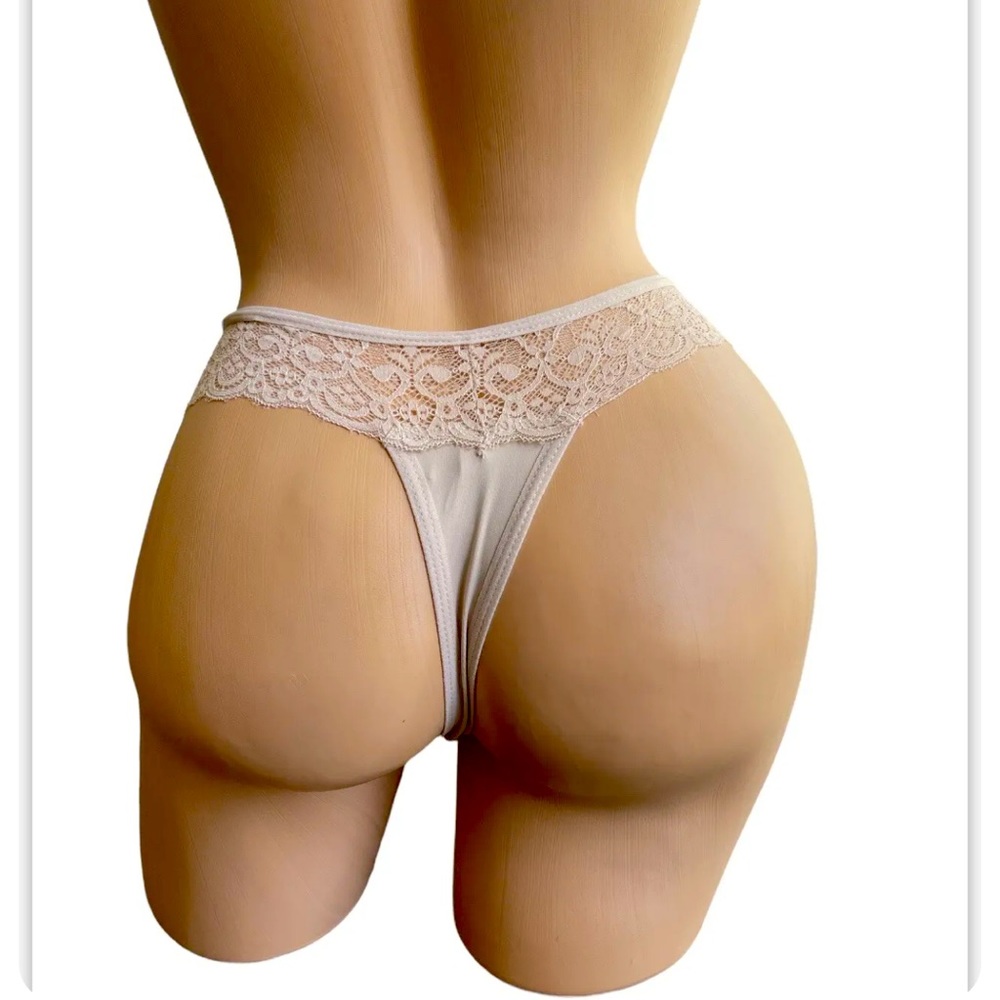 Thong Sheer Women Panties Sexy G-string Lace Lingerie Underwear SZ L Brazil